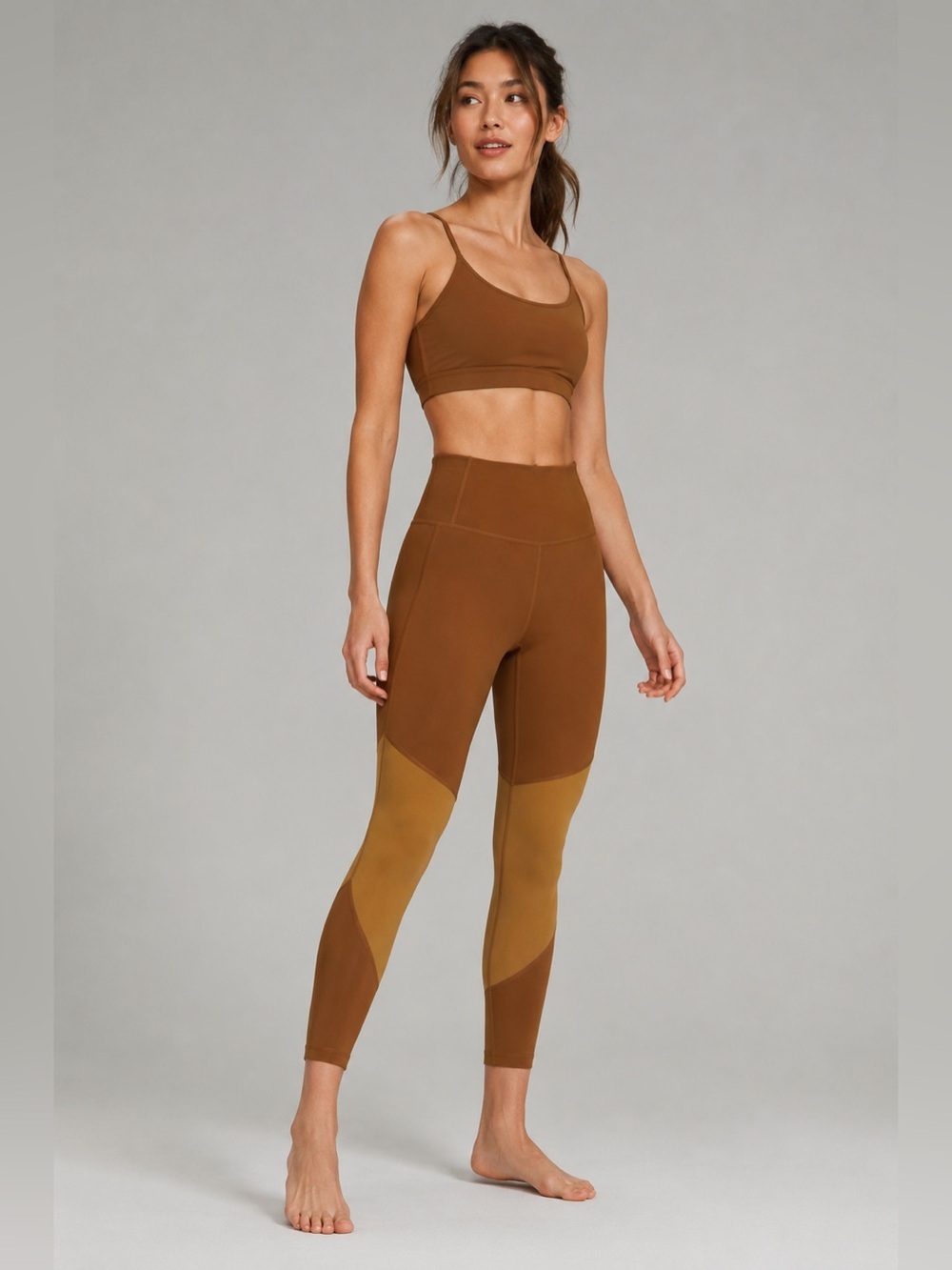 Lululemon Align High Rise Leggings Brown Colorblock Size 6